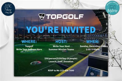 top golf invitation template|top golf invitation template free.